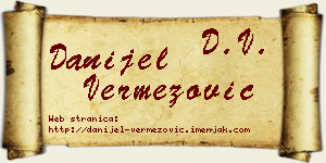 Danijel Vermezović vizit kartica